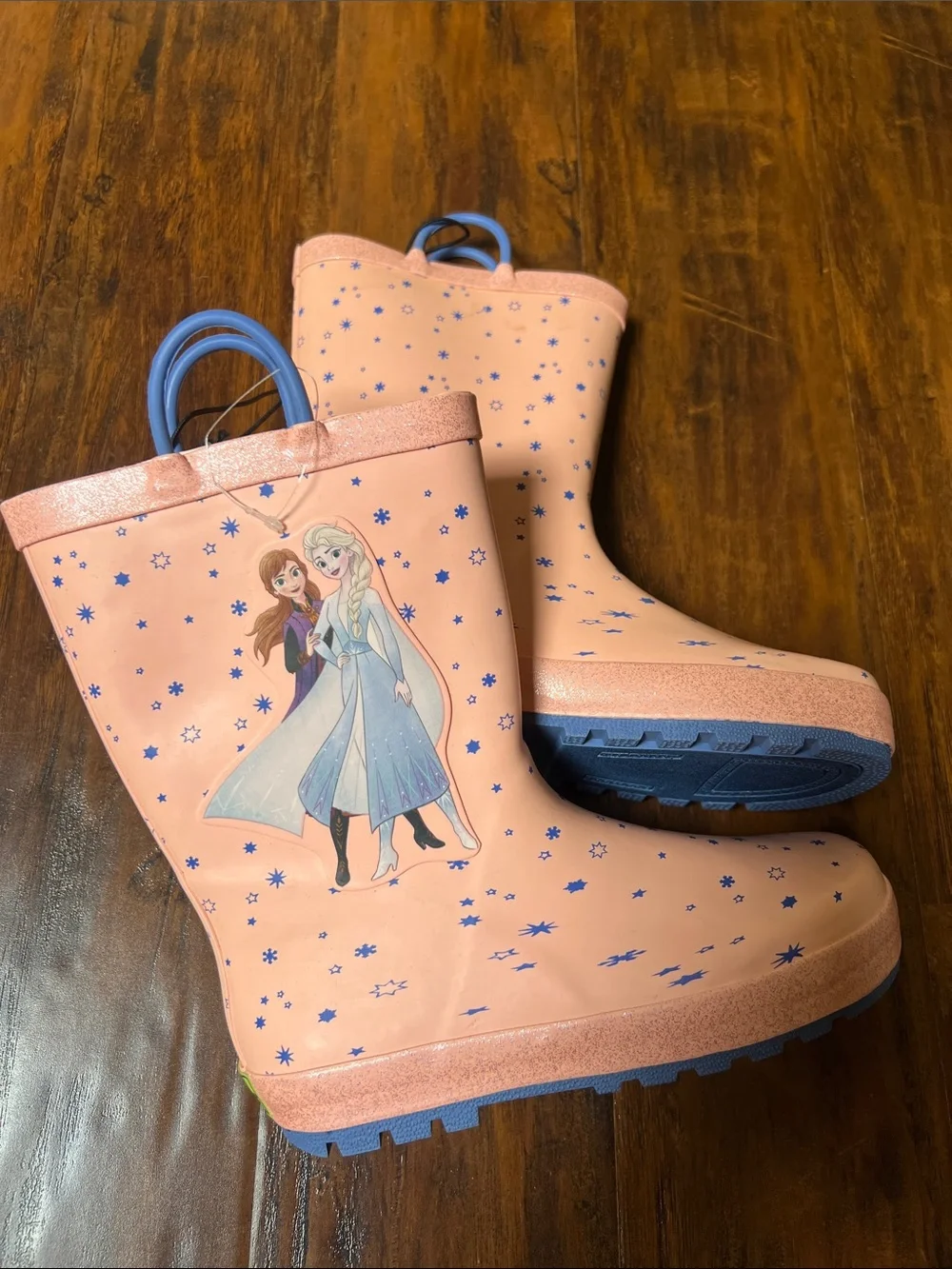 NWT Western Chief Girls Pink Disney Frozen Waterproof Rain Boots Size 1